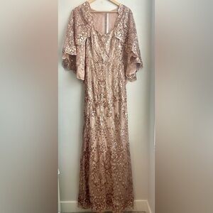 Goddiva Embroidered Sequin Dress